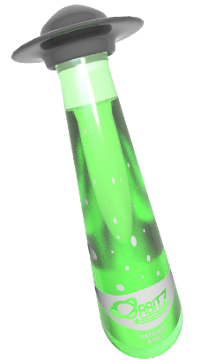 Asteroid apple bottle